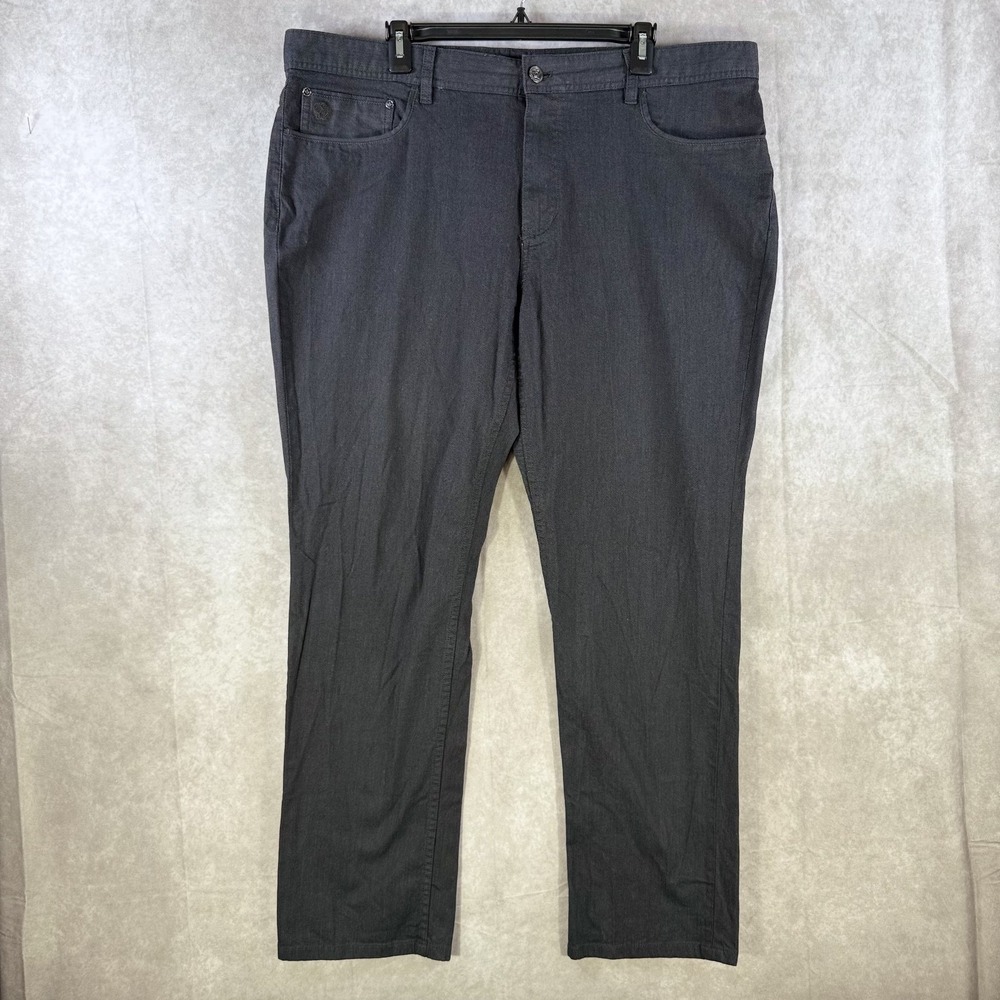 English Laundry Brixton Pants Men 40x32 Black Chino Flat Front‎ Stretch Casual